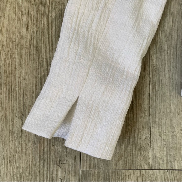 Ann Taylor Loft White Tweed Blazer Size 8 - Picture 3 of 11
